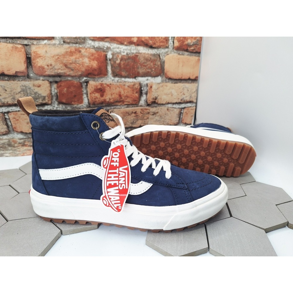 Vans Men Sz 7.5 /Women's‎ Sz 9 Sk8 Hi MTE-1 Dress Blue Nubuck Boot Mte